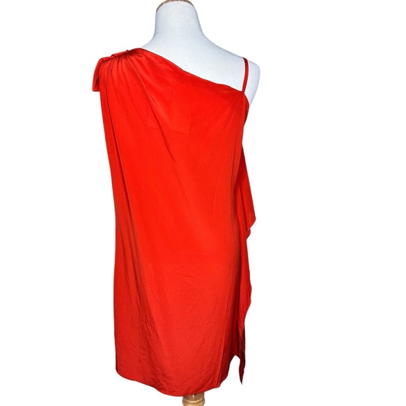 NWT Vionnet Paris Silk Tunic Dress Orange Red SZ 42 - Picture 16 of 16